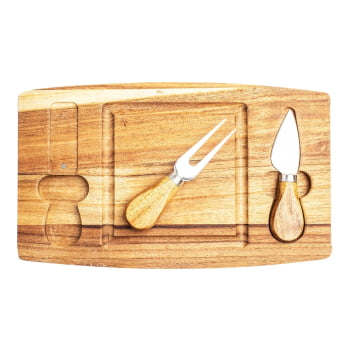 Brinde Natal Final de Ano Personalizado Kit Queijo com Caixa 3 Peças X18627