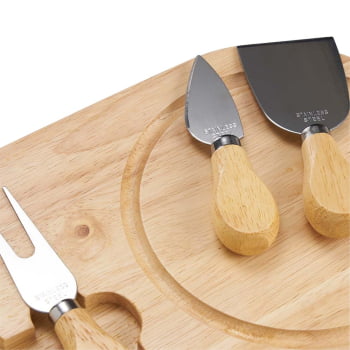 Brinde Natal Final de Ano Personalizado Kit Queijo com Caixa 4 Peças X03222B