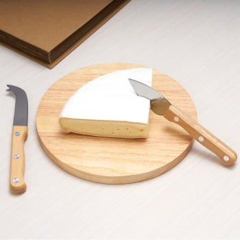 Brinde Natal Final de Ano Personalizado Kit Queijo com Caixa 3 Peças X08222