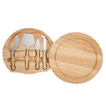 Brinde Natal Final de Ano Personalizado Kit Queijo com Caixa 5 Peças X08542