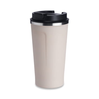 Brinde Natal Final de Ano Personalizada Copo Térmico para Café em Aço Inox 500 ml com Tampa X14724