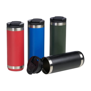 Brinde Natal Final de Ano Personalizada Copo Térmico em Aço Inox 550 ml com Tampa X04071