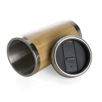 Brinde Natal Final de Ano Personalizada Copo Sustentável Bambu 500 ML X18644