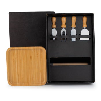 Kit Premiação ao Colaborador Personalizado Queijo 5 Peças  SMKT-90246-PCL Brindes Personalizados