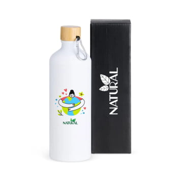 Dia do Trabalho Personalizado Garrafa em Alumínio 1L SMAS-01900-TRB Brinde Personalizado