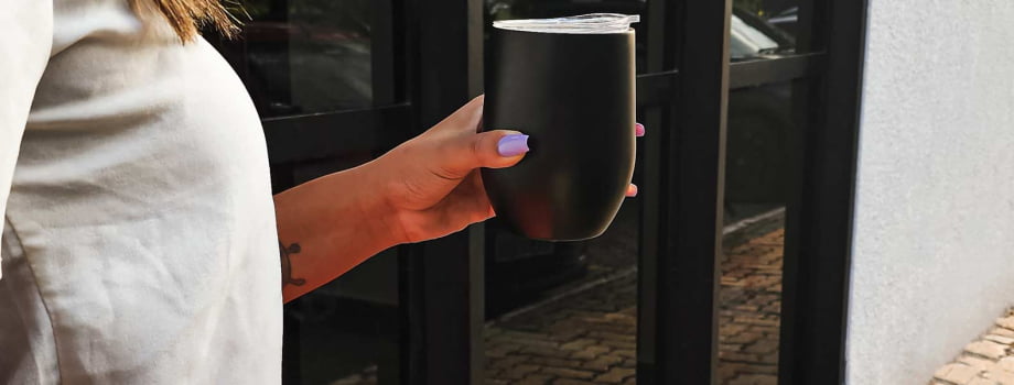 Aniversário de Colaborador Personalizado Copo Térmico Inox 340 ML SMIC-03341-ADC Brindes Personalizados