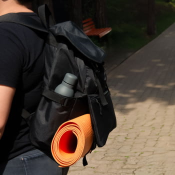 Brinde Aniversário de Colaborador Personalizado Mochila Poliéster 18 Litros SMMA-02611-ADC Brinde Personalizado