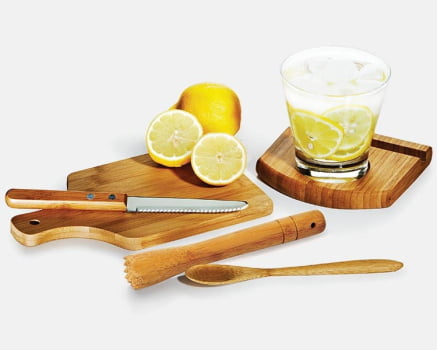 Brinde de Tempo de Casa Colaborador Personalizado Kit Caipirinha 6 Peças SMKC-00463-TDCC Brindes Personalizados