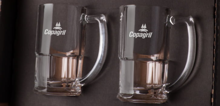 Brinde de Tempo de Casa Colaborador Personalizado Kit Caneca 340 ML Para Chopp SMKT-90024-TDCC Brinde Personalizado