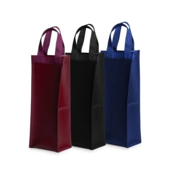 Brinde de Tempo de Casa Colaborador Personalizado Porta Vinho Corvim Preto SMPV-03001-TDCC Brinde Personalizado