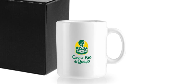 Brindes Feiras e Eventos Personalizado Caneca Cerâmica 270 ML SMCO-41270-FEE Brinde Personalizado
