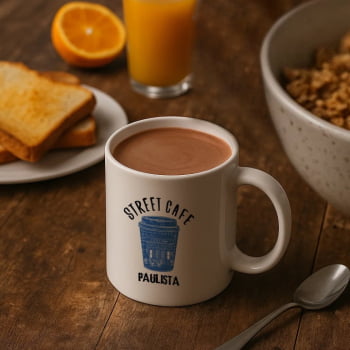 Brindes Feiras e Eventos Personalizado Caneca Cerâmica 270 ML SMCO-41270-FEE Brinde Personalizado