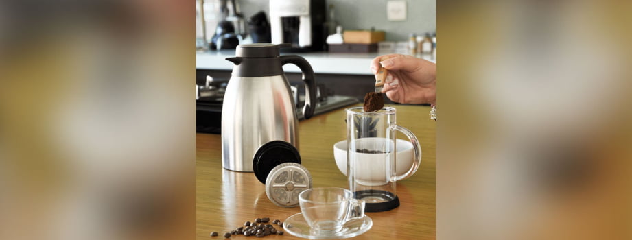 Brinde Feiras e Eventos Personalizado Kit Café Vidro 350ML SMIG-00401-FEE Brindes Personalizados