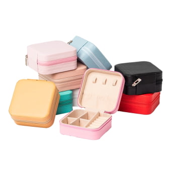 Brinde Dia Das Mulheres Personalizado Porta Joias Couro Sintético Revestimento Aveludado MX01622B-MULHER Brinde Personalizado