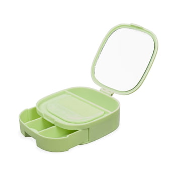 Brinde Dia Das Mulheres Personalizado Porta Joias Plástico Com Espelho X18984-MULHER Brinde Personalizado