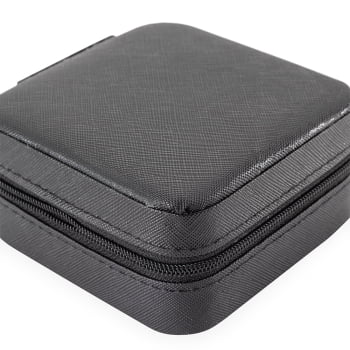 Brinde Dia Das Mulheres Personalizado Porta Joias Couro Sintético Quatro Divisórias XO$08141-MULHER Brinde Personalizado