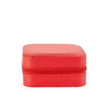 Brinde Dia Das Mulheres Personalizado Porta Joias Couro Sintético Quatro Divisórias XO$08141-MULHER Brinde Personalizado