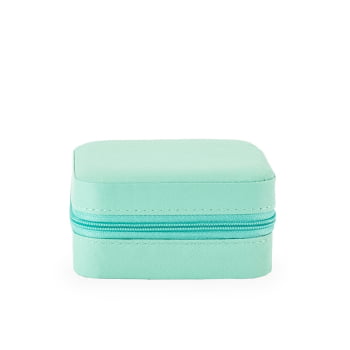 Brinde Dia Das Mulheres Personalizado Porta Joias Couro Sintético Quatro Divisórias XO$08141-MULHER Brinde Personalizado