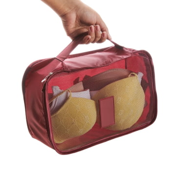 Brinde Dia Das Mulheres Personalizado Necessaire Nylon X18538-MULHER Brindes Personalizados