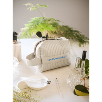 Brinde Dia Das Mulheres Personalizado Necessaire Cosméticos Viagem Maquiagem Sustentável SP92199-MULHER Brindes Personalizados