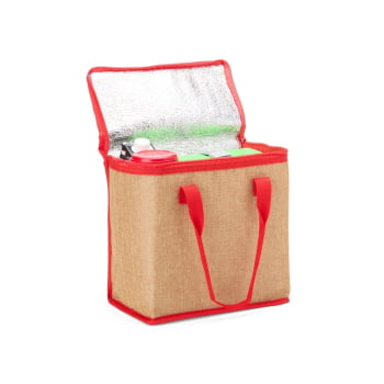 Brinde Dia Das Mulheres Personalizado Bolsa Térmica Confeccionada em linho 14L X02400-MULHER Brindes Personalizados