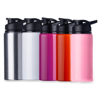 Brinde Dia Das Mulheres Personalizado Squeeze Garrafa Alumínio 600 ml X12487B-MULHER Brindes Personalizados