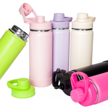 Brinde Dia Das Mulheres Personalizado Garrafa Térmica Inox 550ml X18949M-MULHER Brindes Personalizados