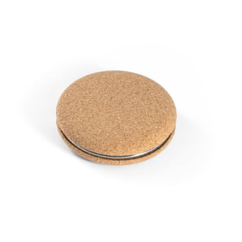 Brinde Dia Das Mães Personalizado Espelho de Bolso Personalizado Cortiça SP94898-MAE Brindes Personalizados