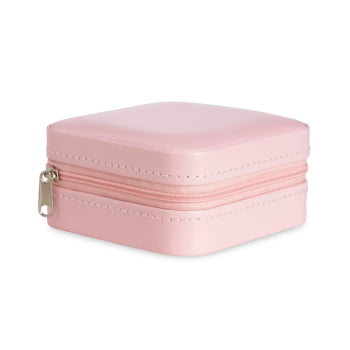 Brinde Dia Das Mães Personalizado Porta Joias Couro Sintético Revestimento Aveludado X01622-MAE Brinde Personalizado