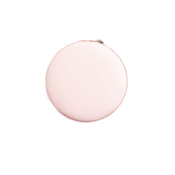 Brinde Dia Das Mães Personalizado Porta Joias Redondo Couro Sintético Aveludado X06017-MAE Brinde Personalizado