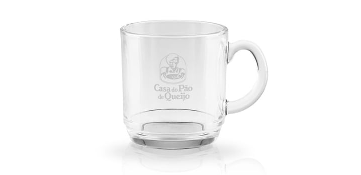 Brinde Dia Das Mulheres Personalizado Caneca Vidro 300 ML SMCO-42300-MULHER Brinde Personalizado