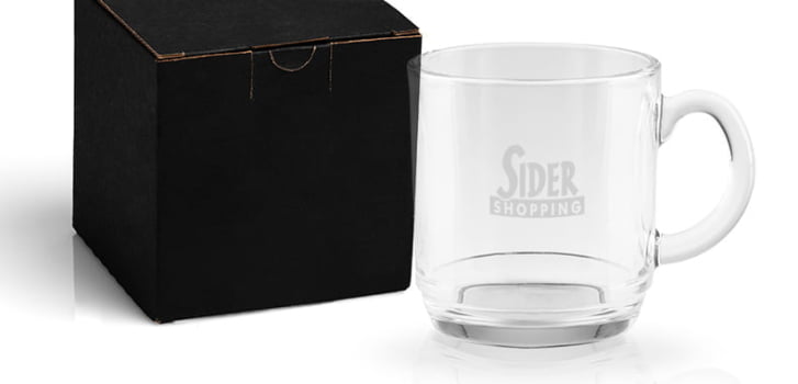 Brinde Dia Das Mulheres Personalizado Caneca Vidro 300 ML SMCO-42300-MULHER Brinde Personalizado