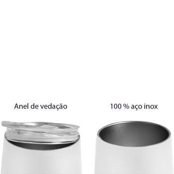 Brinde Dia Das Mulheres Personalizado Copo Térmico Inox 340 ML SMIC-03340-MULHER Brinde Personalizado