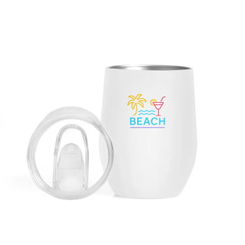 Brinde Dia Das Mulheres Personalizado Copo Térmico Inox 340 ML SMIC-03340-MULHER Brinde Personalizado