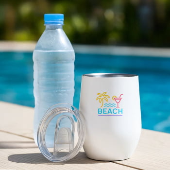 Brinde Dia Das Mulheres Personalizado Copo Térmico Inox 340 ML SMIC-03340-MULHER Brinde Personalizado