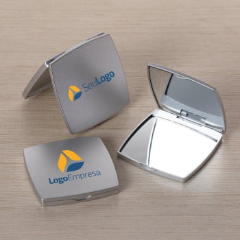 Brinde Dia Das Mães Personalizado Espelho Plástico Duplo X18607-MAE Brindes Personalizados