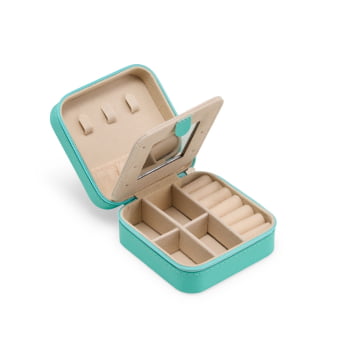 Brinde Dia Das Mães Personalizado Porta Joias Com Espelho e Divisórias X08142-MAE Brinde Personalizado