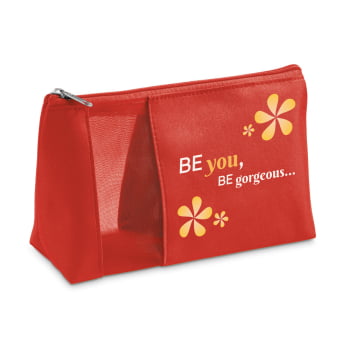 Brinde Dia Das Mães Personalizado Necessaire Viagem Maquiagem Microfibra MSP92717-MAE Brindes Personalizados