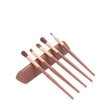 Brinde Dia Das Mães Personalizado Kit Pincel Alumínio 5 Peças X18875-MAE Brindes Personalizados