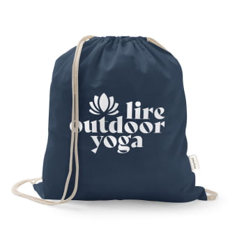 Brinde Dia Das Mães Personalizado Sacochila Algodão e Poliéster Reciclado Sustentável SP92083-MAE Brindes Personalizados