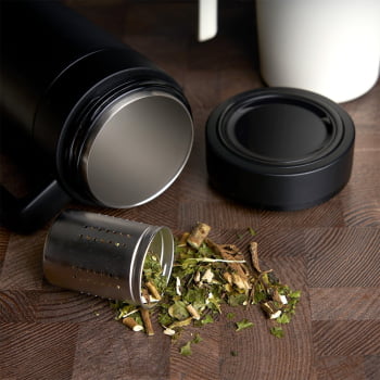 Brinde Dia Das Mães  Personalizado Caneca Térmica Inox 500 ml com Termômetro Digital X18641-MAE Brindes Personalizados