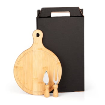 Brinde Aniversário de Empresa Personalizado Kit Queijo 3 Peças  SMPD-38023-ADE Brindes Personalizados