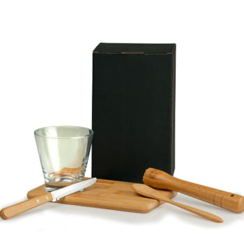 Brinde dia dos Pais Kit Caipirinha 5 Peças SMKC-00353-PAI Personalizado