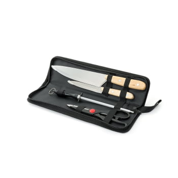 Brinde Presente Dia dos Pais Personalizado Kit Churrasco 4 Peças Com Estojo de Nylon X01035-PAI