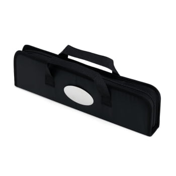 Brinde Presente dia dos Pais Kit Churrasco Personalizado Estojo de Nylon 5 Peças Aço Inoxidável X08217-PAI