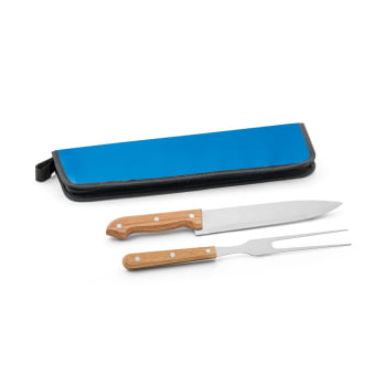 Brinde Presente dia dos Pais Kit Churrasco Personalizado 2 Peças SP94138-PAI Estojo