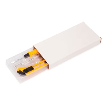 Brinde Presente Dia dos Pais Personalizado Kit Ferramenta com 4 Peças X08402 Brindes Personalizados 