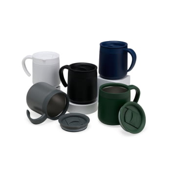 Brinde Presente Dia dos Pais Personalizado Caneca Térmica Inox 350 ML X18912 