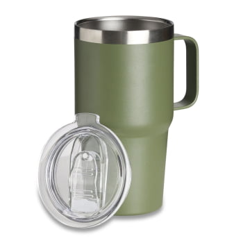 Brinde Presente Dia dos Pais Personalizado Caneca Térmica Inox 700 ml com Tampa 