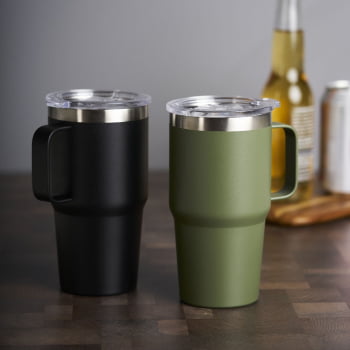 Brinde Presente Dia dos Pais Personalizado Caneca Térmica Inox 700 ml com Tampa 